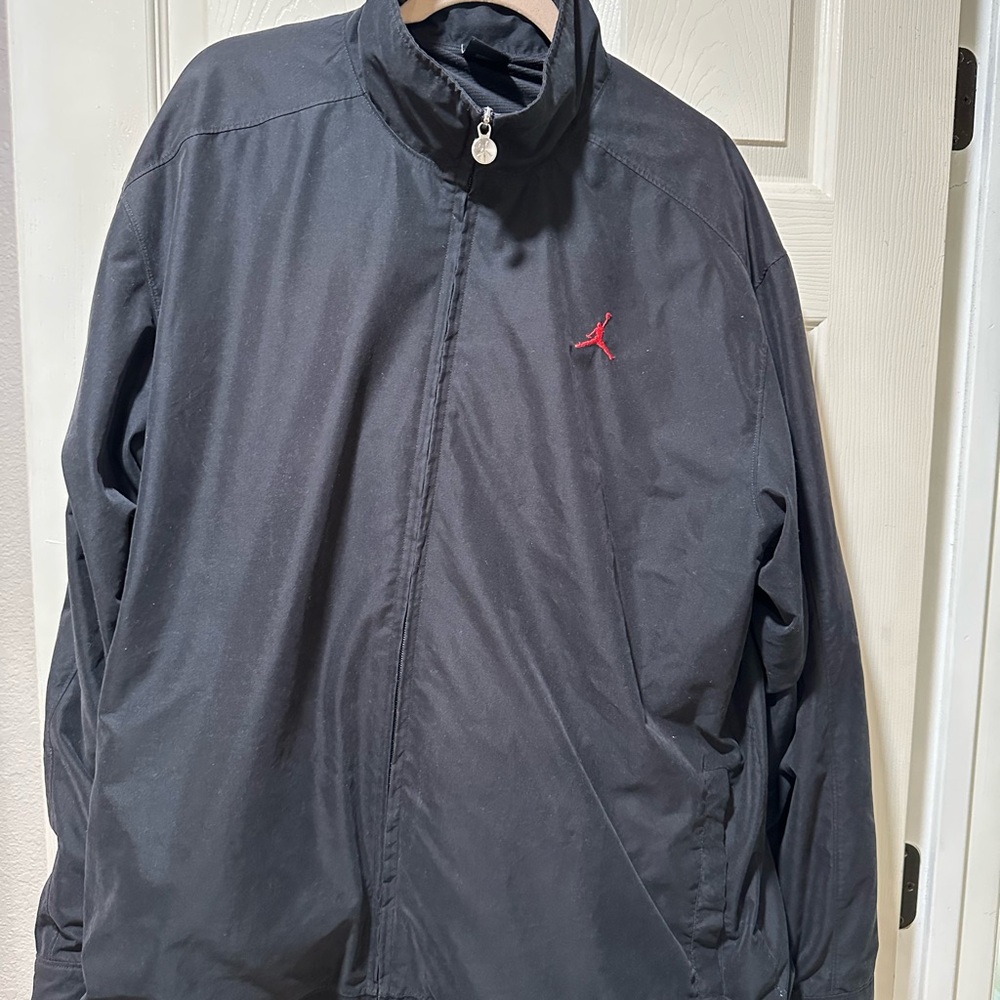 Jordan Black Windbreaker Sporty Jacket
